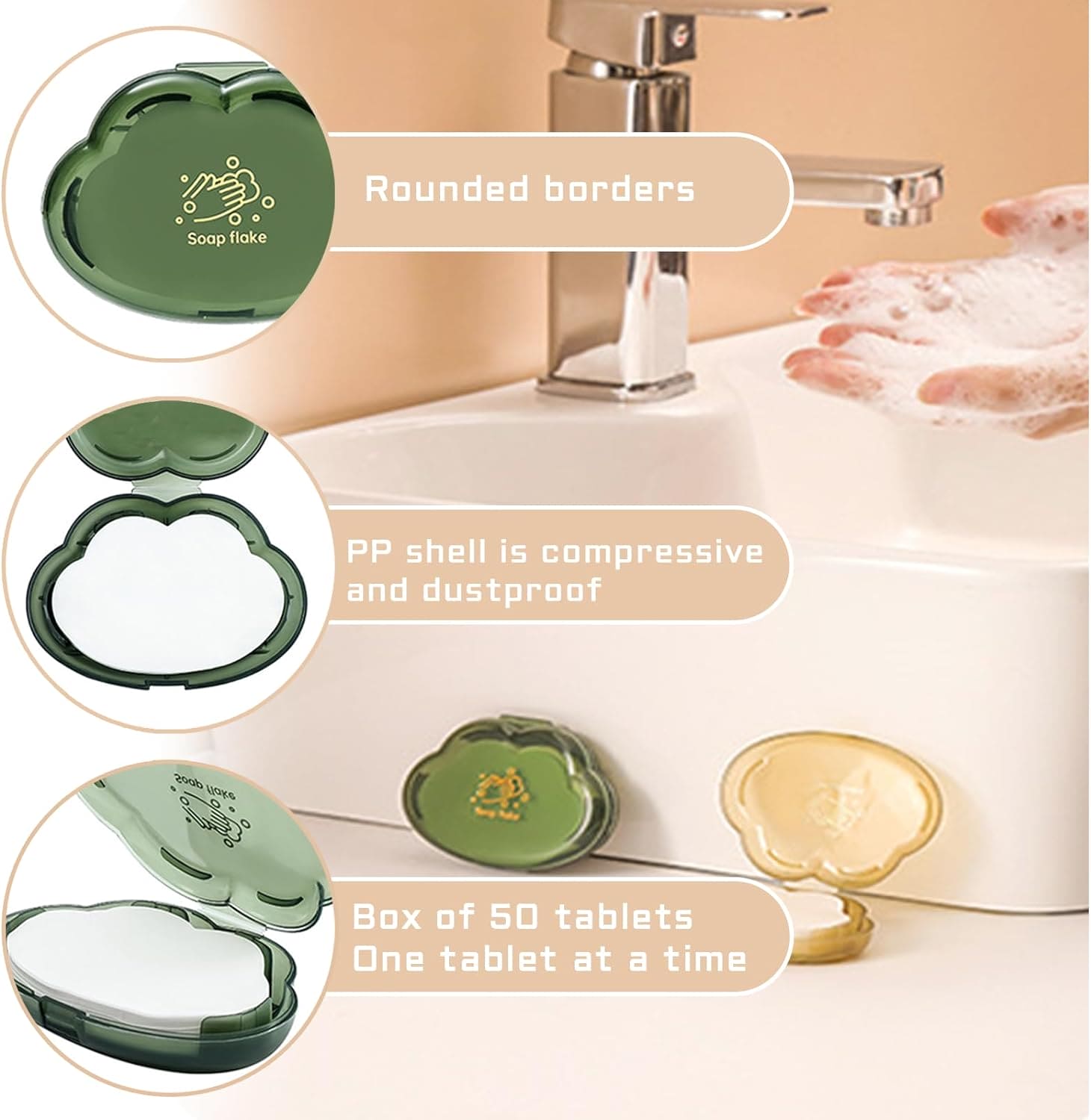 Set Of 50 Mini Paper Soap, Disposable Hand Paper Soap, Travel Soap Paper Sheet, Scented Slice Sheets, Pocket Soaps for Hand Wash Set Of 50 Mini Paper Soap, Disposable Hand Paper Soap, Travel Soap Paper Sheet, Scented Slice Sheets, Pocket Soaps for Hand Wash